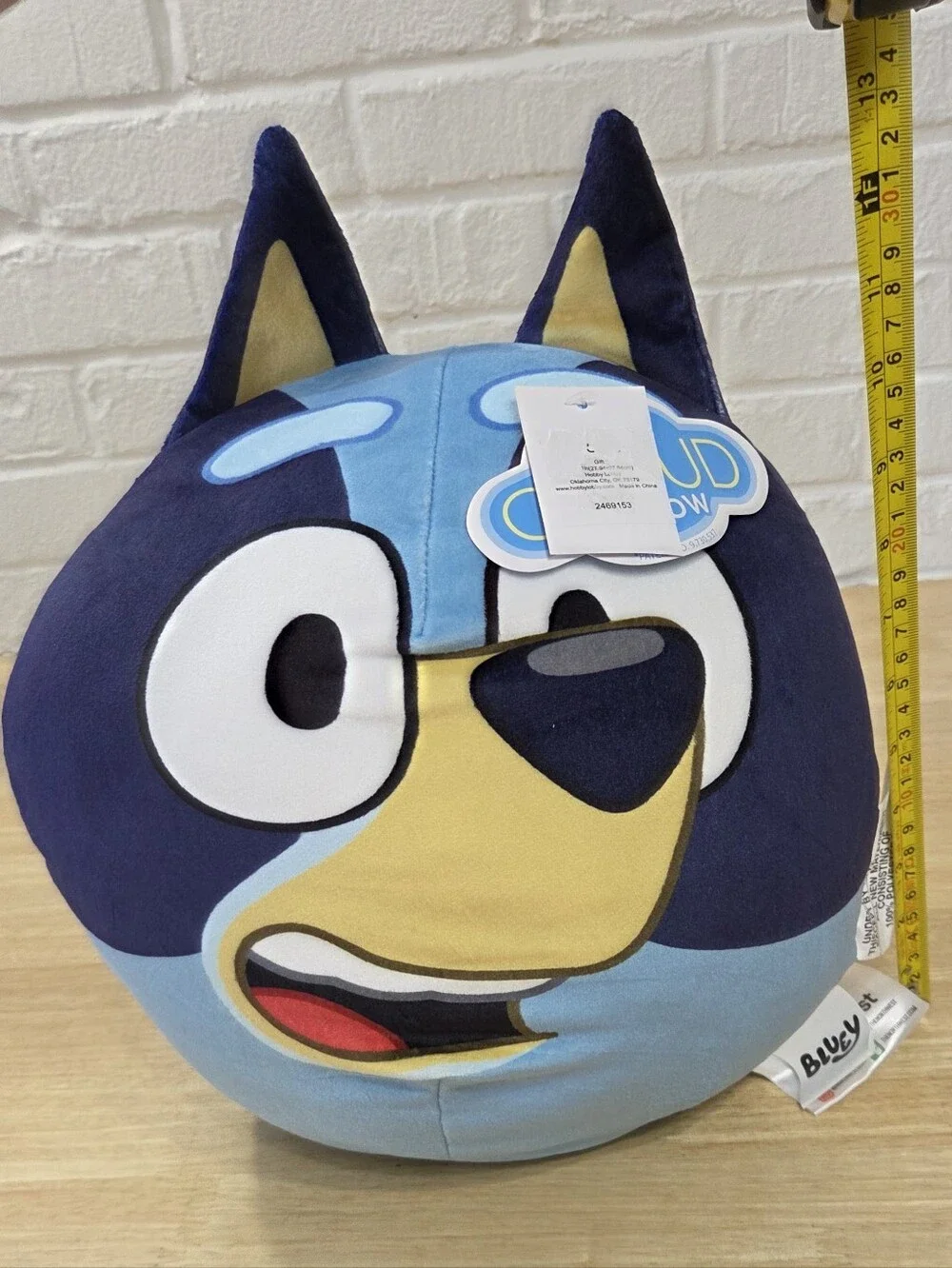Bluey Kids Plush Cloud Travel Neck Pillow